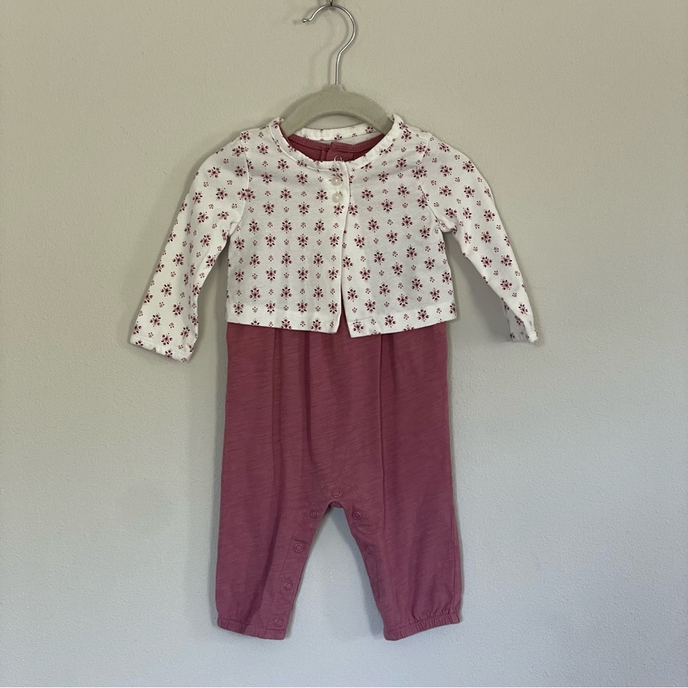 Carter's Pink and White Baby Outfit